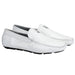 Vestigium Shark Driving Loafers White - White Shark men's driving loafer