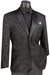 "Vinci Black Paisley Jacquard Tuxedo: Feel Confident on Prom Night" - USA Men's Outlet