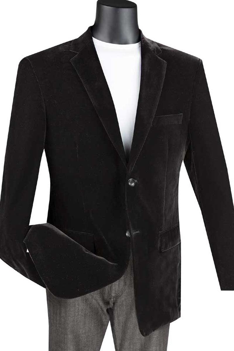 Inserch Two Button Velvet Dot Print Blazer BL004-31 (SIZE 4XL ONLY) (FINAL SALE) main image 1