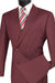 Vinci Men's Burgundy DB Suit - Classic Style & Timeless Sophistication - USA Men's Outlet