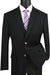 Vinci Men's Classic-Fit 2-Button Dress Blazer Jacket in Black - USA Men's Outlet