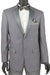 "Vinci Men's Grey Notch 2 Button Slim Fit Tuxedo" - USA Men's Outlet