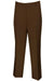 "Vinci Men's Wool Feel Brown Flat-Front Dress Pants - Regular Fit" - USA Men's Outlet