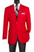 Vinci Red Classic-Fit Poplin Club Sport Blazer - USA Men's Outlet