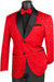 "Vinci Red Jacquard Paisley Tuxedo for Special Occasions" - USA Men's Outlet