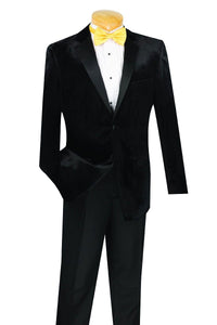 "Velvet" Black Tuxedo (2-Piece Set)