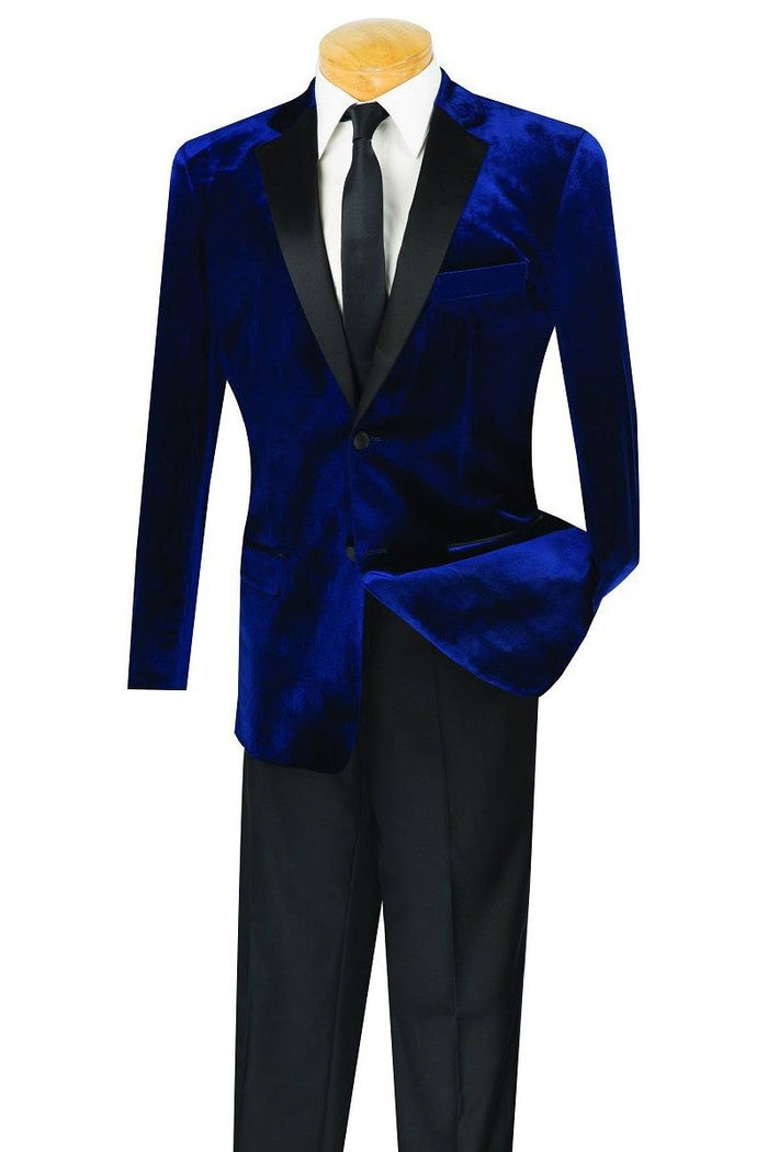 "Velvet" Navy Tuxedo (2-Piece Set)