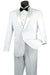 Vinci White Men's Modern Fit 2-Button Tuxedo - USA Men's Outlet