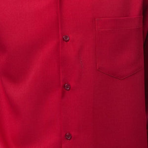 Red 2-Piece Solid Long Sleeve Walking Suit