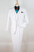 "White Apollo King Suit - Men's Pleated Vested Pant Classic Fit" - USA Men's Outlet