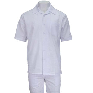 White Seersucker 2pc Set