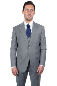 Men's Medium Grey Vested Stacy Adams 2-Button Suit