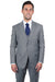 Men's Medium Grey Vested Stacy Adams 2-Button Suit