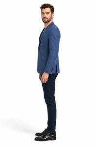 Zacchi Terri 73911 Mens Cobalt Blue Blazer – Slim Fit Stylish Formal & Party Wear Jacket