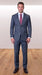Statement Men's Modern Fit 2 Piece 100% Super 200 Wool Suit Peak Lapel in Charcoal - image 9