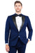 Zegarie Men's Navy 1-Btn Tux Jacket w/Black Peak Lapel, Modern Fit - USA Men's Outlet