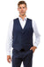 Zegarie Men's Navy Wool Suit Vest - Designer Classy Separates - USA Men's Outlet