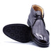 Zelli Marco Genuine Deerskin Lace-Up Chukka Boots in Dark Brown