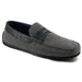 Zelli Monza Suede and Caiman Crocodile Driving Loafers in Gray