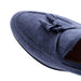 Zelli Naples Suede Tassel Loafers in Blue | A Versatile Italian Style