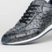 Zelli Rio Genuine Ostrich Quill Sneakers in Faded Black