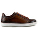 Zelli Russo Burnished Calfskin and Crocodile Sneakers in Brown