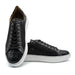 Zelli Vento Woven Calfskin & Crocodile Embossed Sneakers in Black