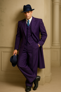 Purple Zoot Suit - 1920s Suit - Gangster Long Suit